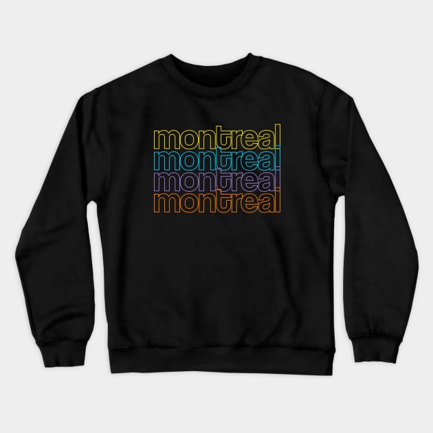 Montreal City Crewneck Sweatshirt by anupasi